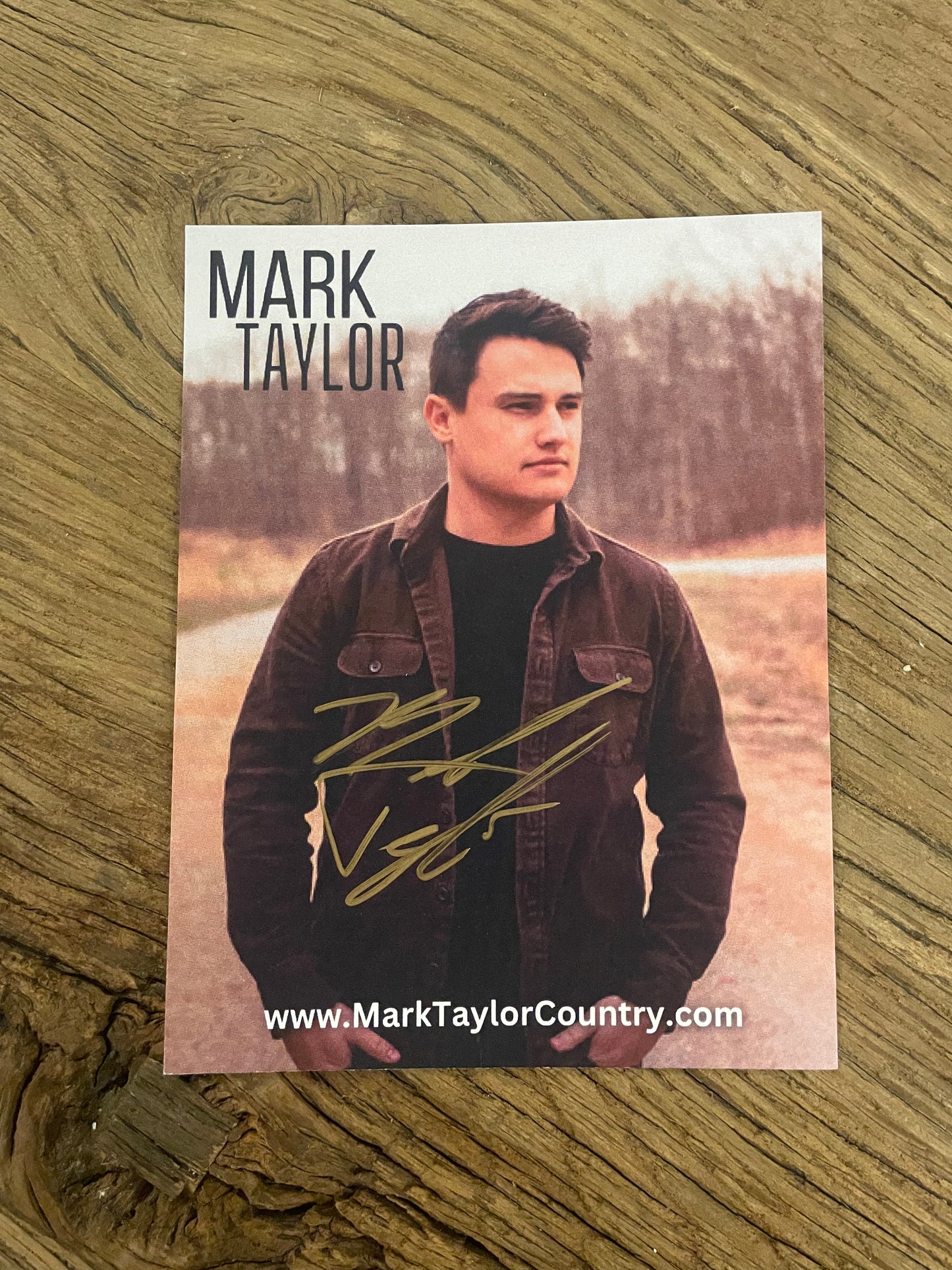 Personalized & Signed Mark Taylor Postcard